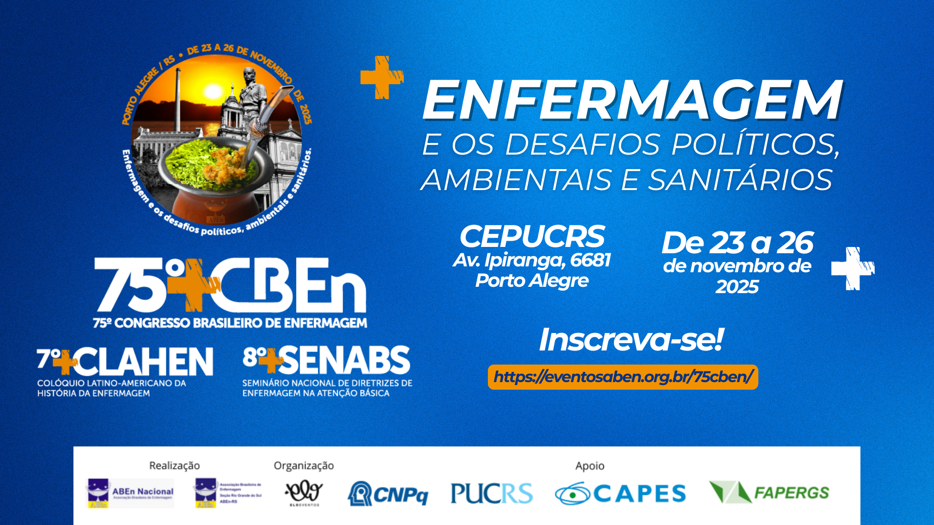 75º CBEn – um evento para toda a Enfermagem! Confira as vantagens e descontos.