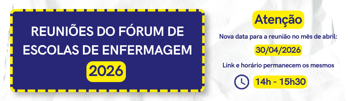 COMUNICADO: Alteração de data do Fórum de Escolas de Enfermagem da ABEn-RS no mês de abril