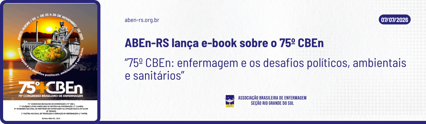 ABEn-RS lança e-book sobre o 75º CBEn
