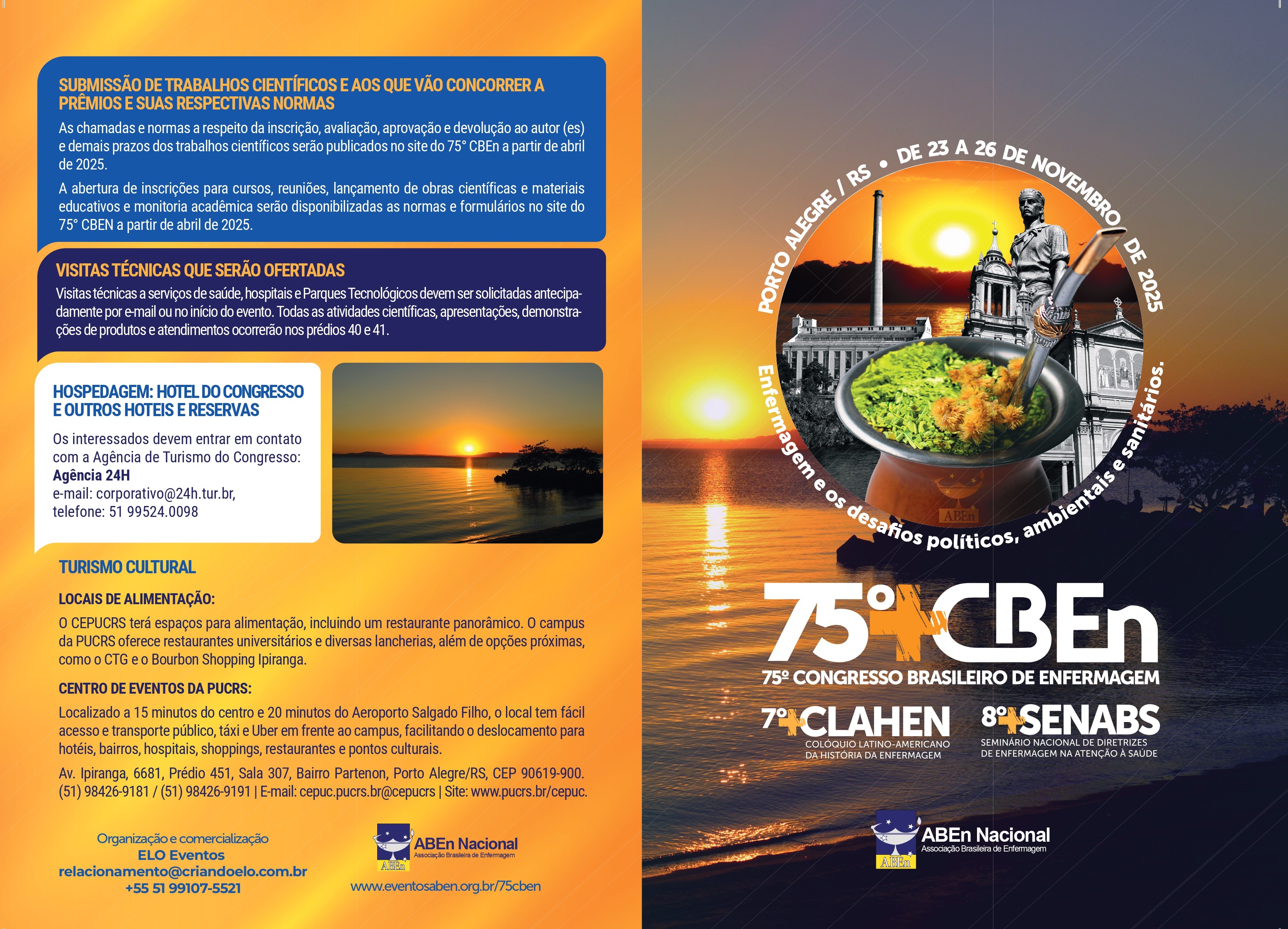 75º Congresso Brasileiro de Enfermagem será realizado em Porto Alegre com tema atual e desafiador